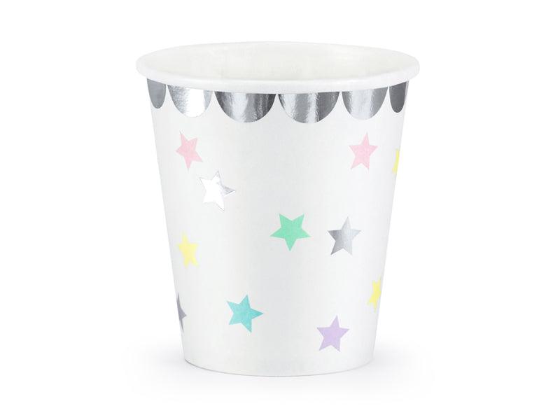 Becher Einhorn - Sterne, 180 ml (1 VPE / 6 Stk.) - FeierGlanz